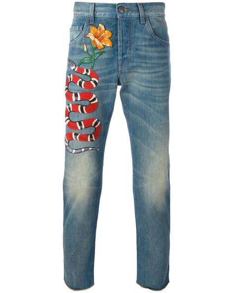 pantaloni gucci jeans uomo|gucci denim jeans.